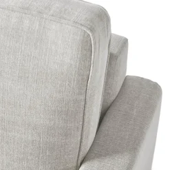 Fauteuil West Houston, Ash Grey, Washed Cotton
