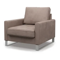 Fauteuil West Houston, Brown Dugar, Scottish Suede