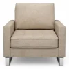 Fauteuil West Houston, Natural, Washed Cotton