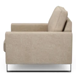 Fauteuil West Houston, Natural, Washed Cotton