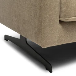 Hoekbank Rechts The Camille Misty Flax, French Weave