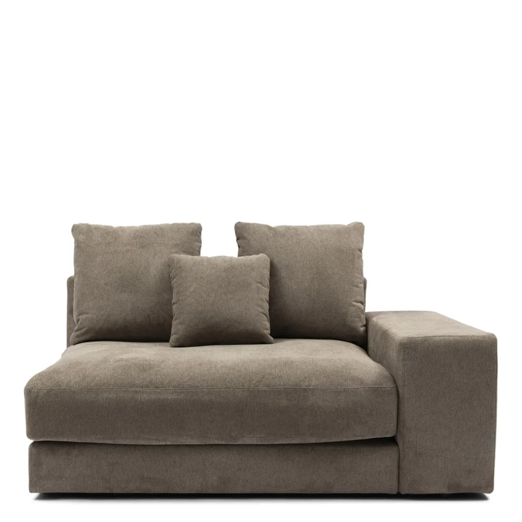 Hoekbank Rechts Vail, Warm Taupe, Chenille Jacquard Vogue