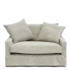Lennox Loveseat, english rib, almond