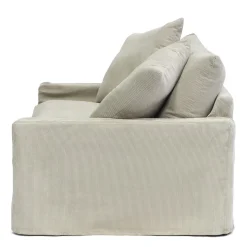 Lennox Loveseat, english rib, almond