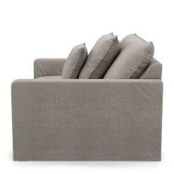 Love Seat Lennox, Stone, Washed Cotton