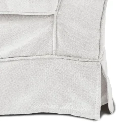 Loveseat Bond Street, Alaskan White, Oxford Weave