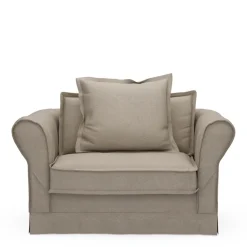 Loveseat Carlton, Anvers Flax, Oxford Weave