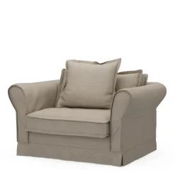 Loveseat Carlton, Anvers Flax, Oxford Weave