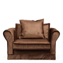 Loveseat Carlton, Chocolate, Velvet