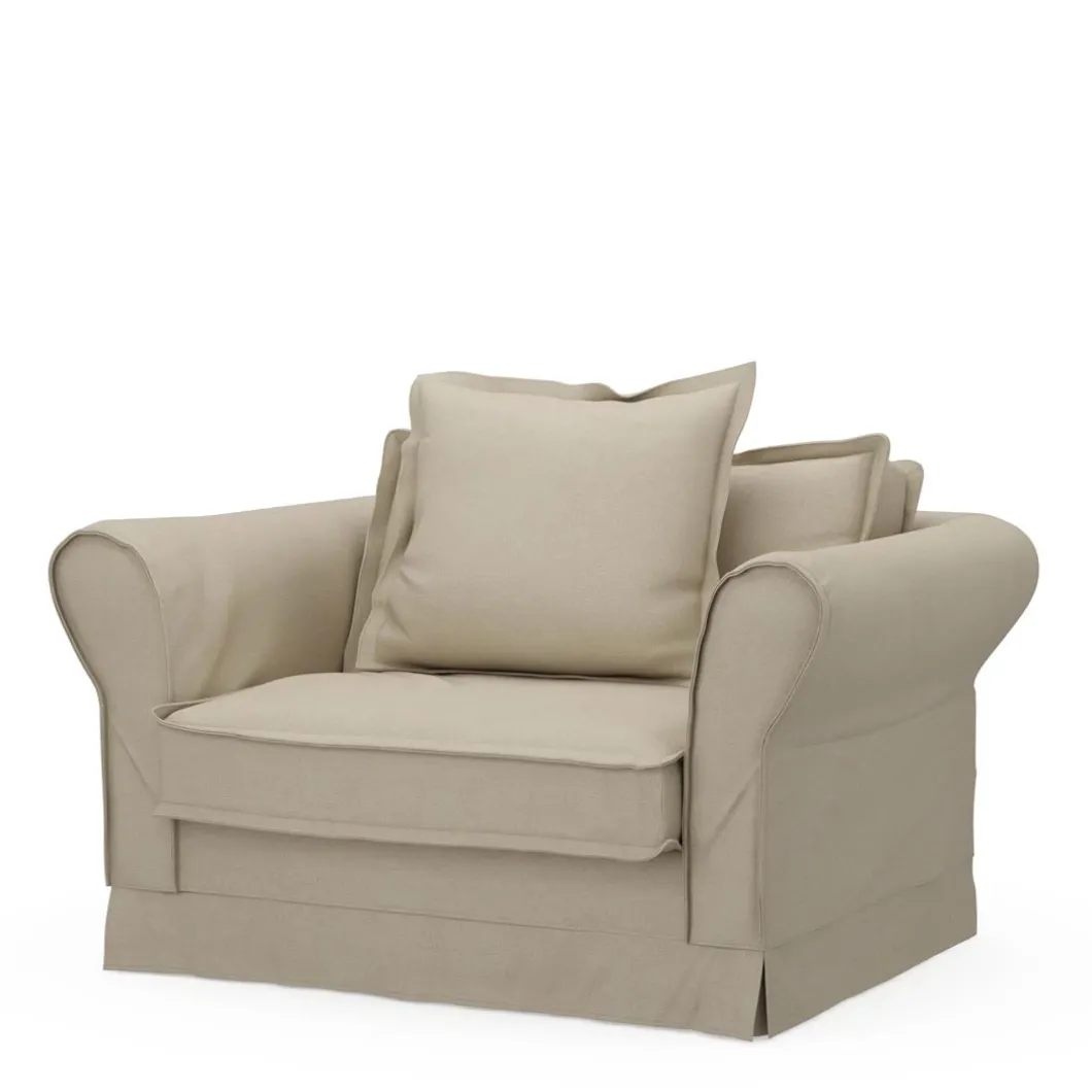 Loveseat Carlton, Flanders Flax, Oxford Weave