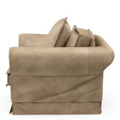 Loveseat Carlton, Golden Beige, Velvet