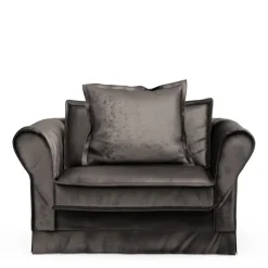 Loveseat Carlton, Grimaldi Grey, Velvet