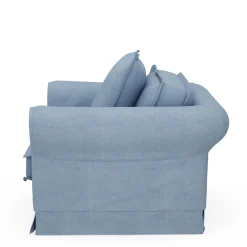 Loveseat Carlton, Ice Blue, Washed Cotton