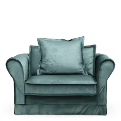 Loveseat Carlton, Mineral Blue, Velvet