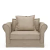 Loveseat Carlton, Natural, Washed Cotton