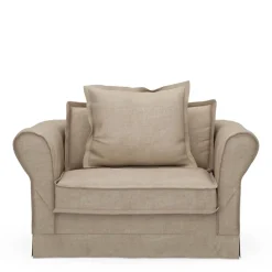 Loveseat Carlton, Natural, Washed Cotton