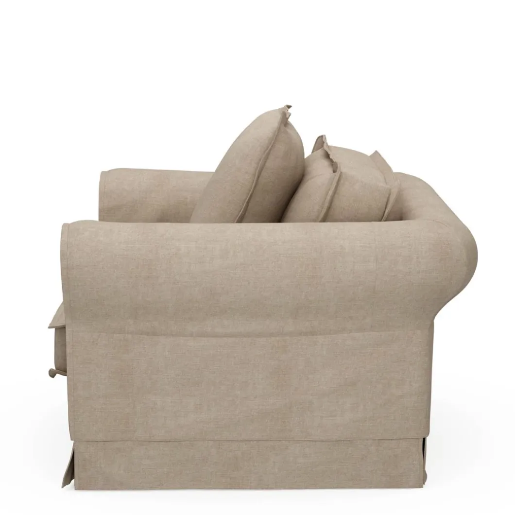 Loveseat Carlton, Natural, Washed Cotton