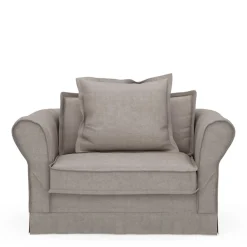 Loveseat Carlton, Stone, Washed Cotton