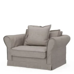 Loveseat Carlton, Stone, Washed Cotton