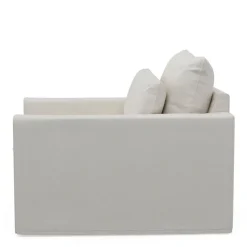 Loveseat Continental, Alaskan White, Oxford Weave