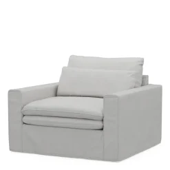 Loveseat Continental, Ash Grey, Washed Cotton