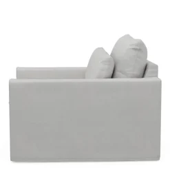 Loveseat Continental, Ash Grey, Washed Cotton