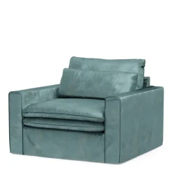 Loveseat Continental, Mineral Blue, Velvet