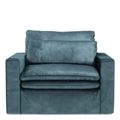 Loveseat Continental, Petrol, Velvet