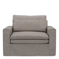 Loveseat Continental, Stone, Washed Cotton