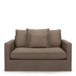 Loveseat Lennox, Bottle Brown, Recycled Weave