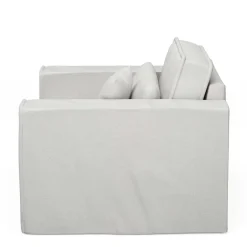 Loveseat Metropolis, Ash Grey, Washed Cotton