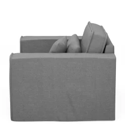 Loveseat Metropolis, Grey, Washed Cotton