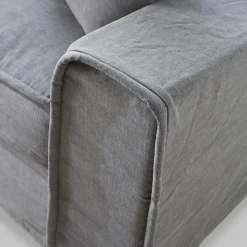 Loveseat Metropolis, Grey, Washed Cotton