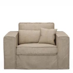 Loveseat Metropolis, Natural, Washed Cotton
