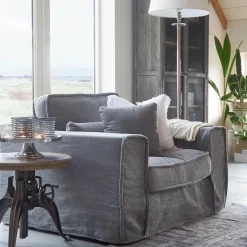 Loveseat Metropolis, Natural, Washed Cotton