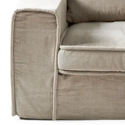 Loveseat Metropolis, Natural, Washed Cotton