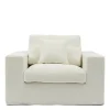 Loveseat Miles, Sparkling White, Copperfield Weave