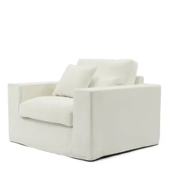 Loveseat Miles, Sparkling White, Copperfield Weave
