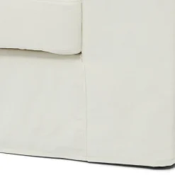 Loveseat Miles, Sparkling White, Copperfield Weave