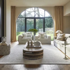 Loveseat Miles, Sparkling White, Copperfield Weave