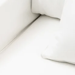 Loveseat Selana, Alaskan White, Oxford Weave