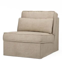 Metropolis Center, washed cotton, natural