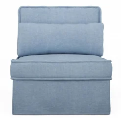 Metropolis Center, washed cotton, ice blue