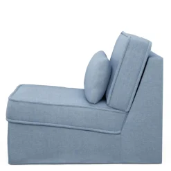 Metropolis Center, washed cotton, ice blue