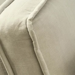 Metropolis Chaise Longue Right, washed cotton, ash grey