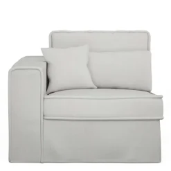 Metropolis Corner Arm Left, washed cotton, ash grey