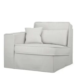 Metropolis Corner Arm Left, washed cotton, ash grey