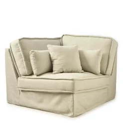 Metropolis Corner, washed cotton, ash grey