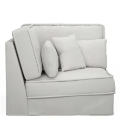 Metropolis Corner, washed cotton, ash grey