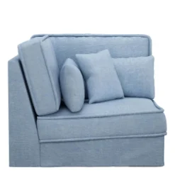 Metropolis Corner, washed cotton, ice blue